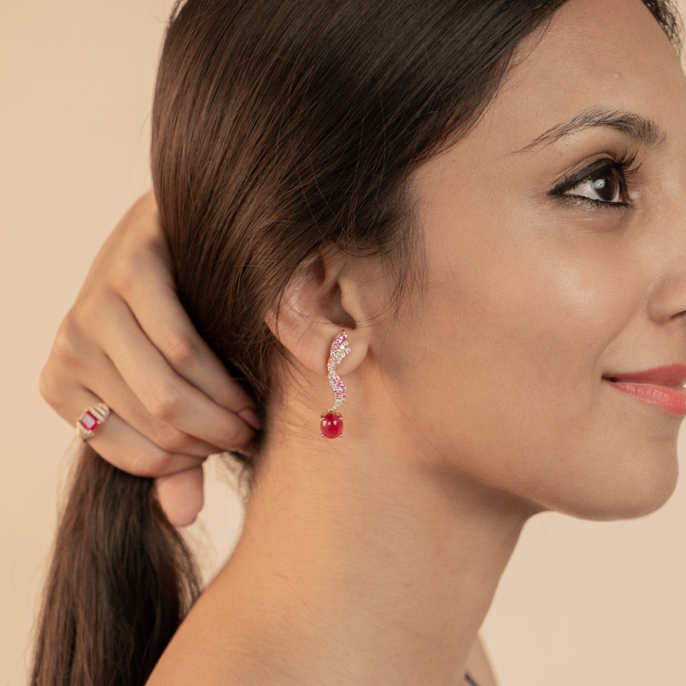 Eclat Rose Earrings